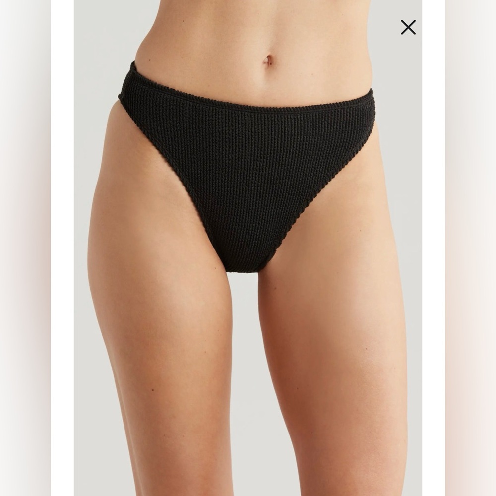 Good American Always Fits Crinkle Bikini Bottoms New With Tags